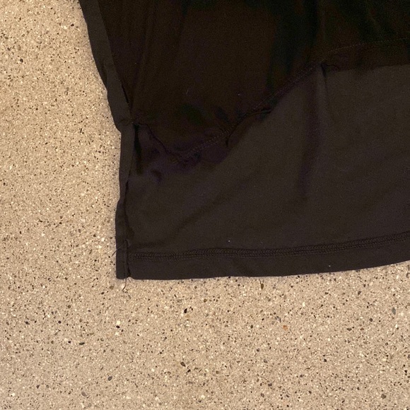 James Perse Jersey back and sleeve with woven front top - Picture 4 of 5